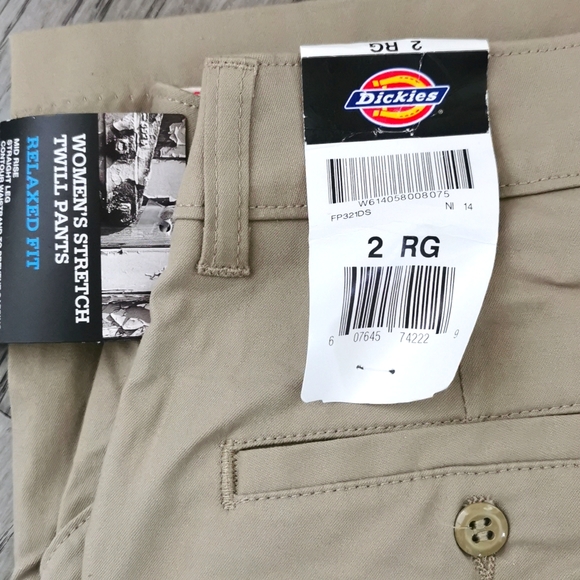 Women's Dickies Stretch Twill pants. Size 2 NWT - Picture 2 of 8